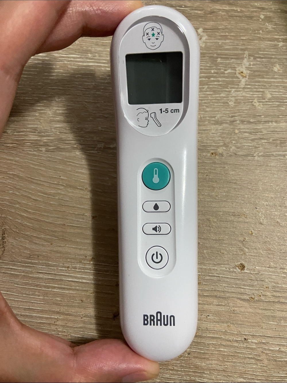 Braun No Touch Infrared Thermometer Forehead + Food +Bath Temp BNT100CAV1